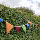 Waterproof bunting, brightly coloured outdoor bunting, 20 flags - approx 5 metres