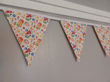 Fruit and Ice Lolly fabric bunting