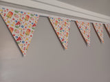 Fruit and Ice Lolly fabric bunting
