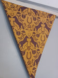 Horse theme fabric bunting,  equestrian decoration