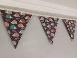 Hedgehogs fabric bunting