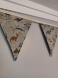 Dinosaur Theme Park fabric bunting