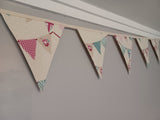 Bunting, party decoration, bunting design fabric made into bunting