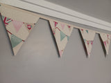 Bunting, party decoration, bunting design fabric made into bunting