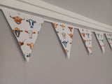 Cows fabric bunting