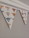 Cows fabric bunting