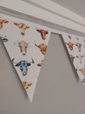 Cows fabric bunting