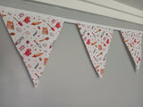 Baking fabric bunting, gift for Baker