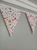 Baking fabric bunting, gift for Baker