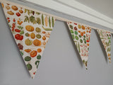 Vegetables fabric bunting