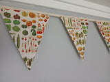 Vegetables fabric bunting