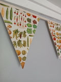 Vegetables fabric bunting