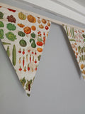 Vegetables fabric bunting