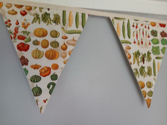 Vegetables fabric bunting