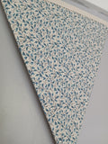 Blue and cream fabric bunting, French General Moda fabric