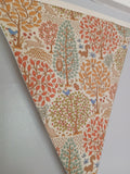 Pretty trees and animals fabric bunting
