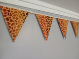 Autumn leaves bunting. Fabric fall decoration.
