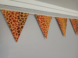 Autumn leaves bunting. Fabric fall decoration.