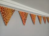 Autumn leaves bunting. Fabric fall decoration.