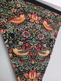 William Morris fabric bunting, Strawberry Thief design