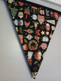 Winter warmers fabric bunting,  Christmas Decoration