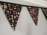 Winter warmers fabric bunting,  Christmas Decoration