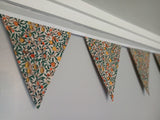 Fruit fabric bunting, William Morris, Pomegranate and Lemon