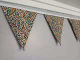 Fruit fabric bunting, William Morris, Pomegranate and Lemon