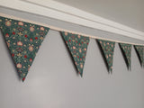 William Morris Persian fabric bunting