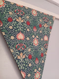 William Morris Persian fabric bunting