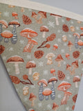 Mushroom and Toadstool fabric bunting