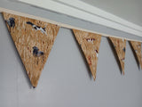 Gundogs fabric bunting,  country life home decor