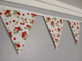 Cherry fabric bunting