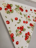 Cherry fabric bunting