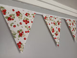 Cherry fabric bunting