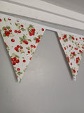 Cherry fabric bunting