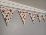 Cherry fabric bunting