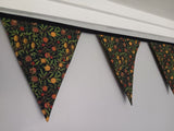 Fruit fabric bunting, William Morris, Pomegranate and Lemon