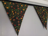 Fruit fabric bunting, William Morris, Pomegranate and Lemon