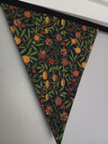 Fruit fabric bunting, William Morris, Pomegranate and Lemon