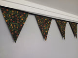 Fruit fabric bunting, William Morris, Pomegranate and Lemon