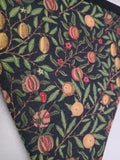 Fruit fabric bunting, William Morris, Pomegranate and Lemon