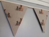 German Shepherd fabric bunting.