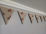 German Shepherd fabric bunting.