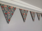 William Morris Cray Flowers Fabric Bunting