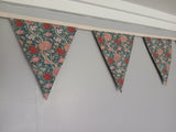 William Morris Cray Flowers Fabric Bunting