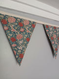 William Morris Cray Flowers Fabric Bunting