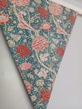William Morris Cray Flowers Fabric Bunting