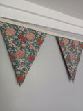William Morris Cray Flowers Fabric Bunting