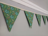 Golden Lily William Morris fabric bunting,